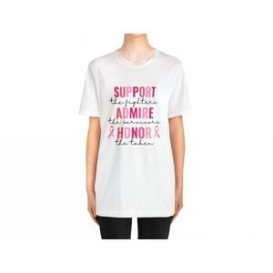 NEW WKNDER breast cancer awareness graphic tee in white